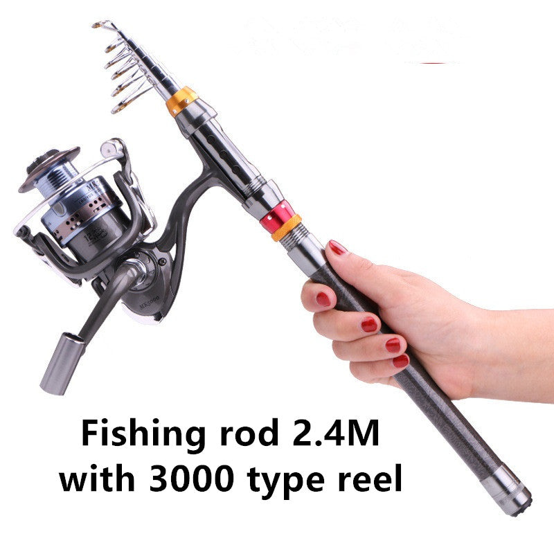 Telescopic Travel Fishing Kit – Rod, Reel, Line & Lures