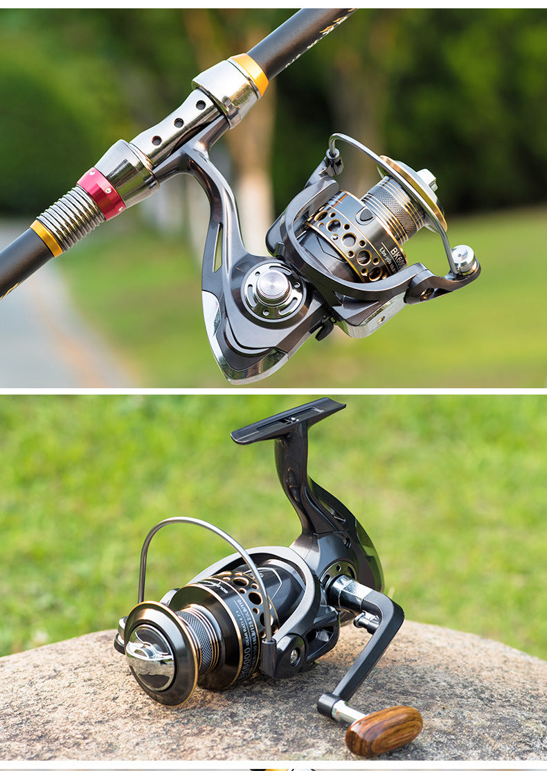 Telescopic Carbon Fishing Rod & Spinning Reel Combo
