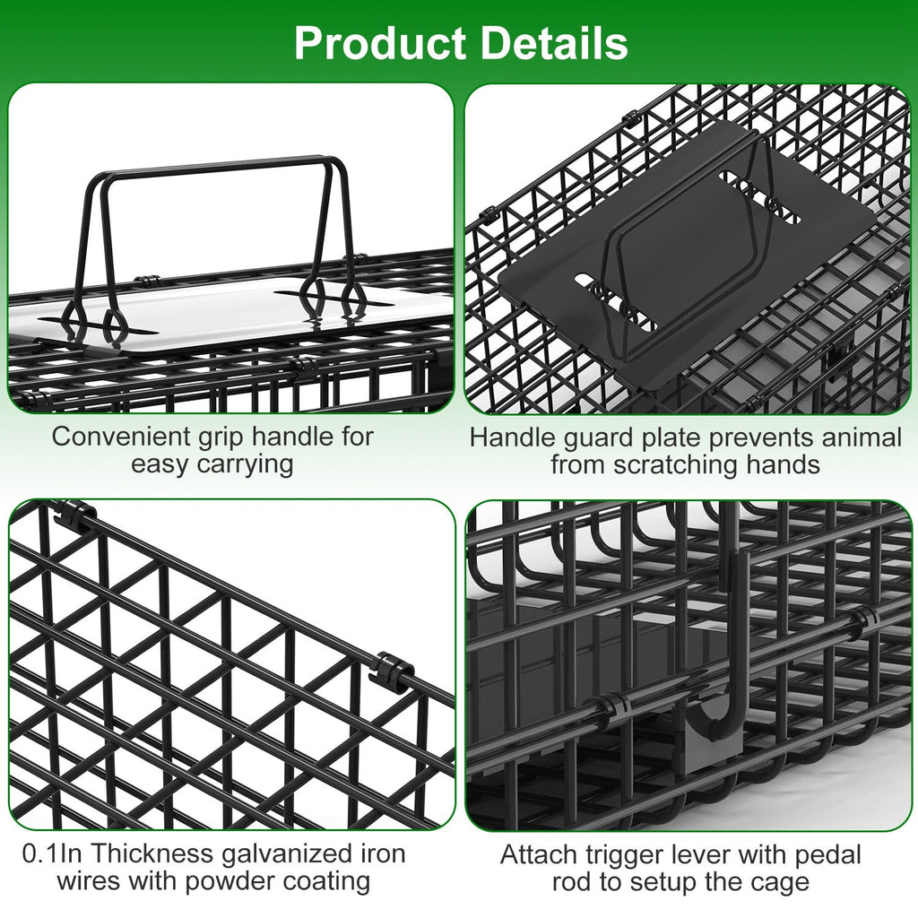 Humane Live Animal Trap – 40" (Raccoon & Opossum)