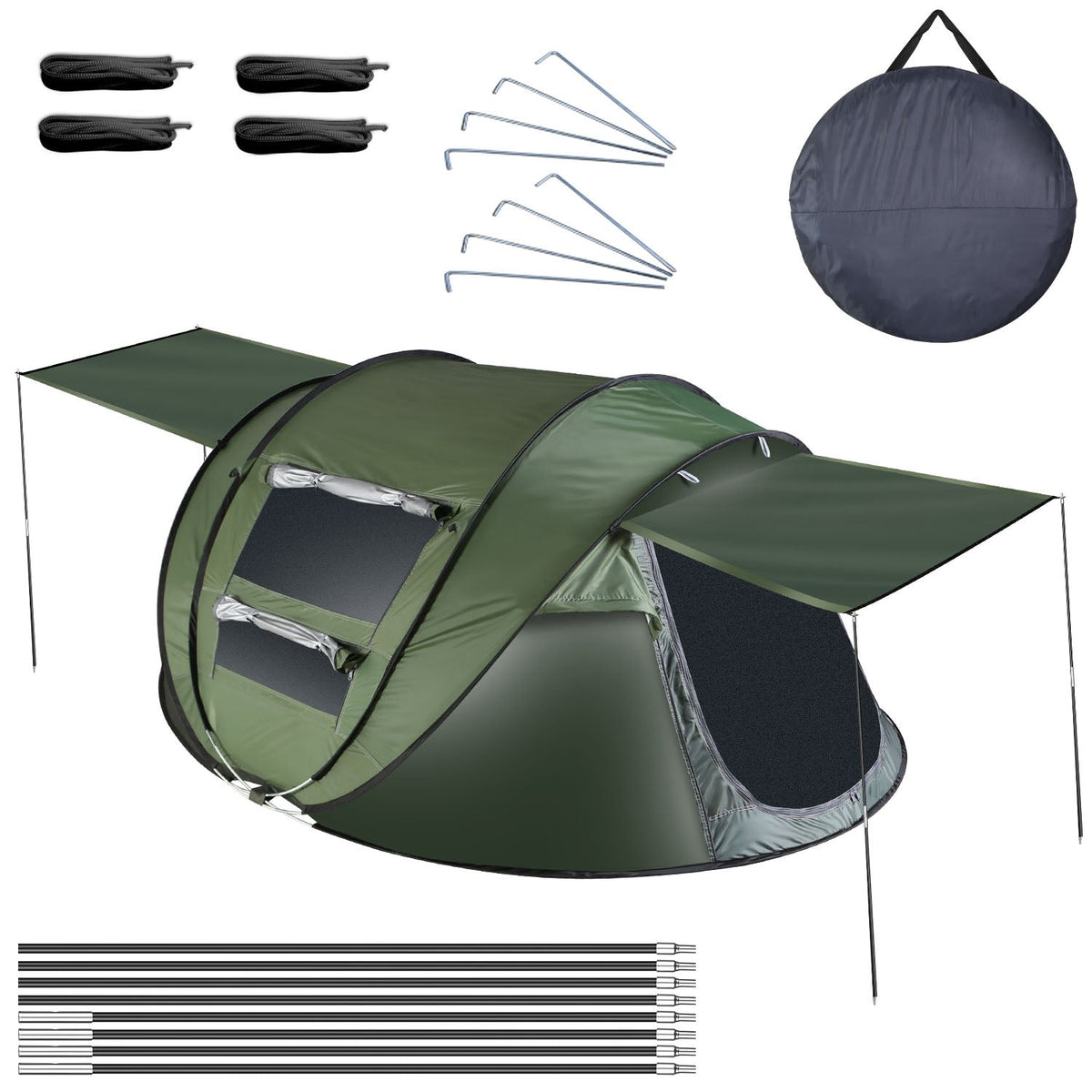 Instant Pop-Up Camping Tent – 3–4 or 5–8 Person, Waterproof