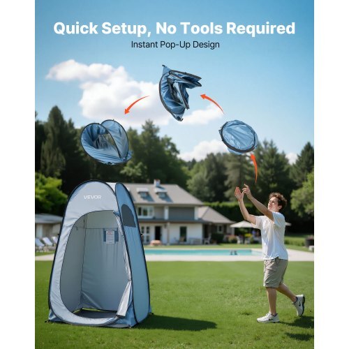 Pop-Up Privacy Shower Tent with Shower Bag