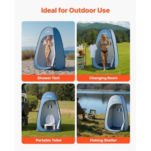 Pop-Up Privacy Shower Tent with Shower Bag