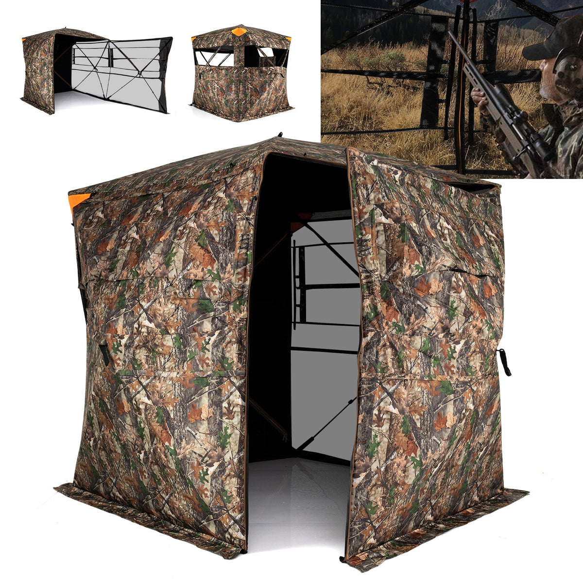 270° See-Through Pop-Up Hunting Blind – 3–4 Person