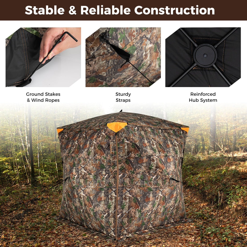 270° See-Through Pop-Up Hunting Blind – 3–4 Person