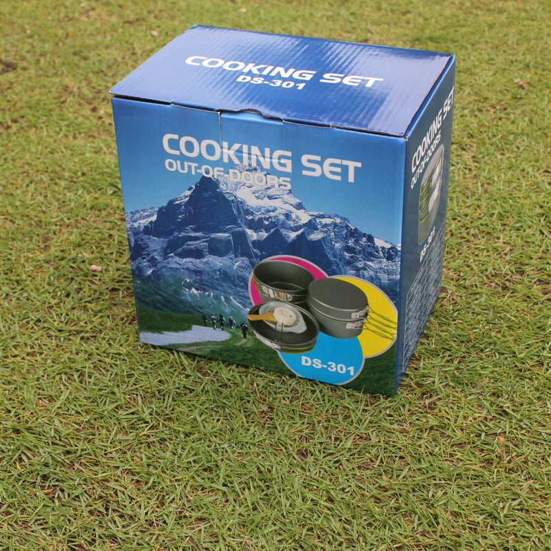 Nesting Camp Cookware Set for 2–3 People