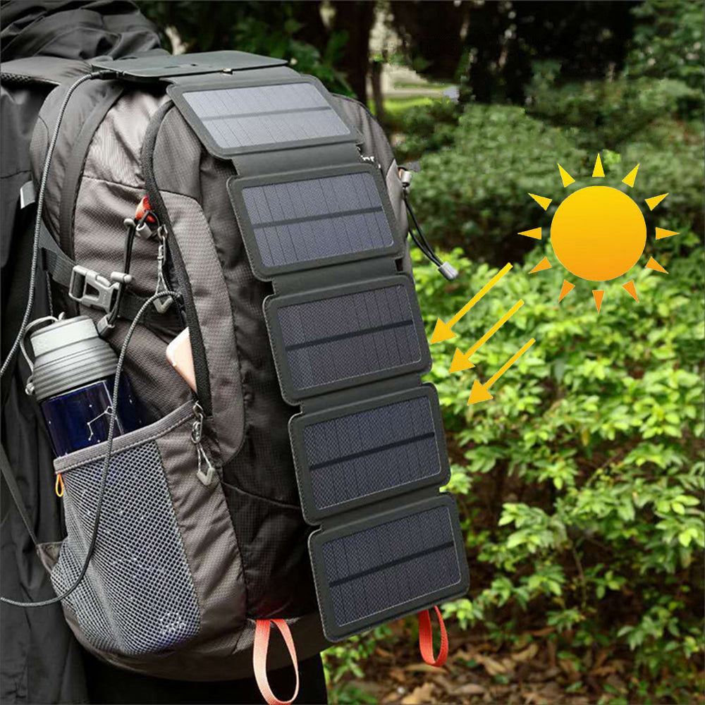 Folding Solar Panel Phone Charger – 4, 5 or 6 Panel