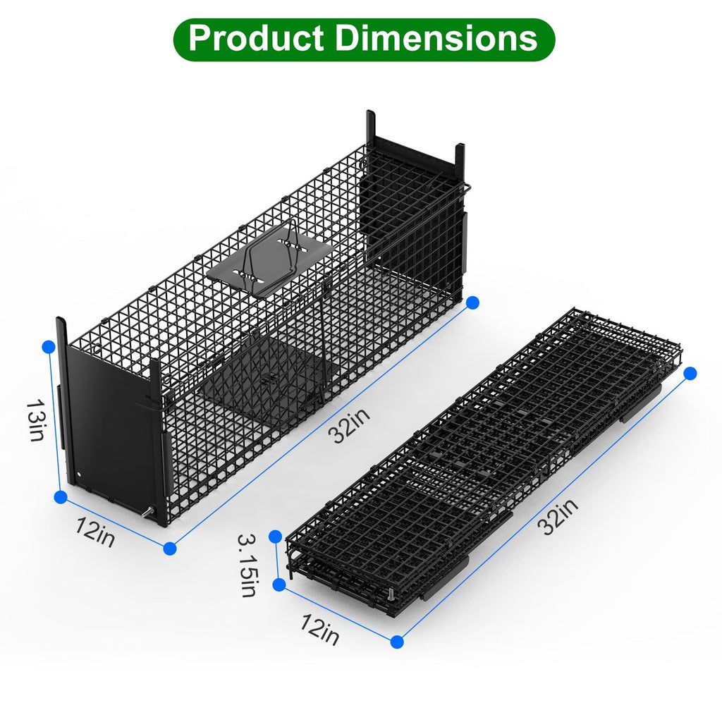 Humane Live Animal Trap – 40" (Raccoon & Opossum)