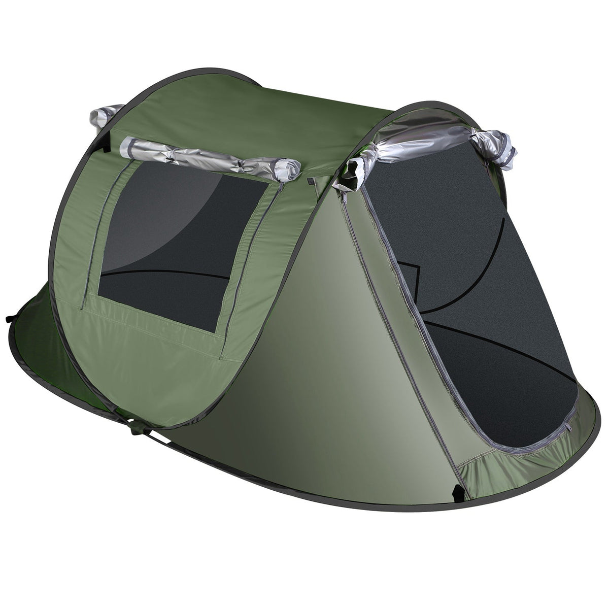 Instant Pop-Up Camping Tent – 3–4 or 5–8 Person, Waterproof
