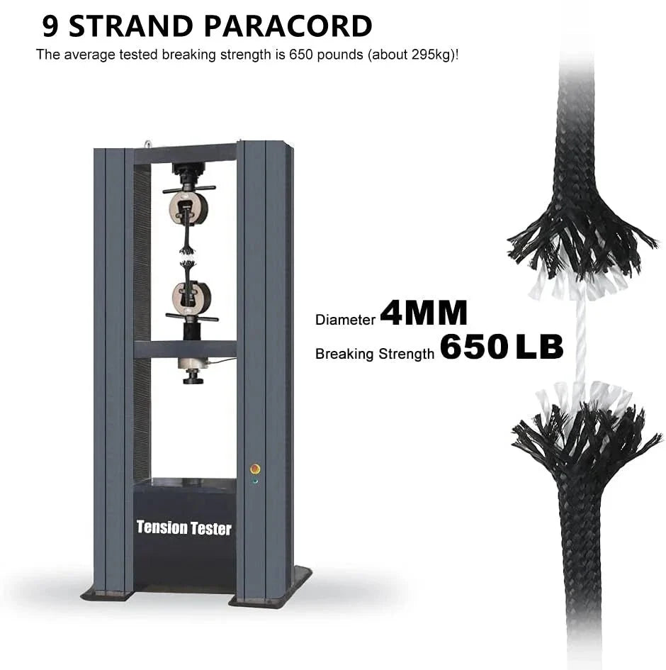 9-Core 650 lb Tactical Survival Paracord