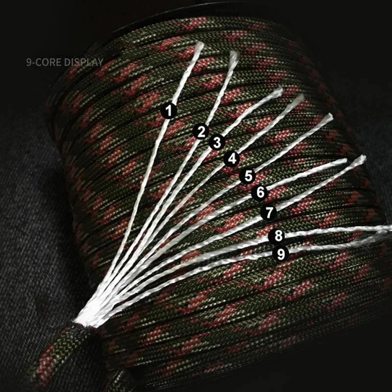 9-Core 650 lb Tactical Survival Paracord