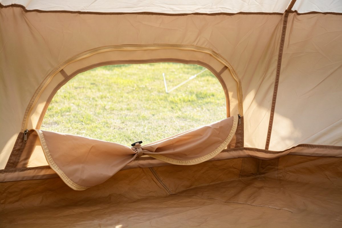 4–8 Person Oxford Bell Tent with Stove Jack – Beige or Green