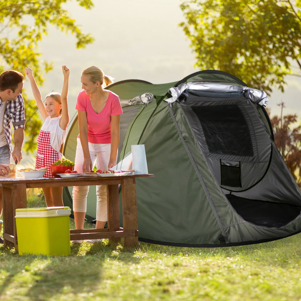 Instant Pop-Up Camping Tent – 3–4 or 5–8 Person, Waterproof