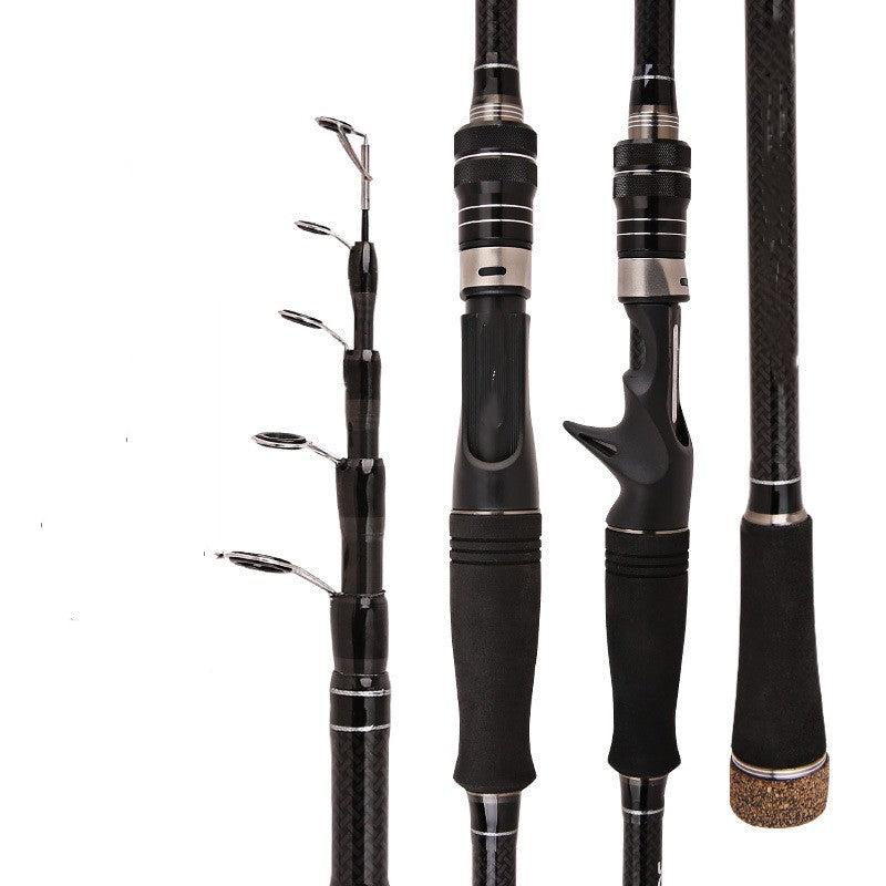 Ultralight Telescopic Carbon Fishing Rod