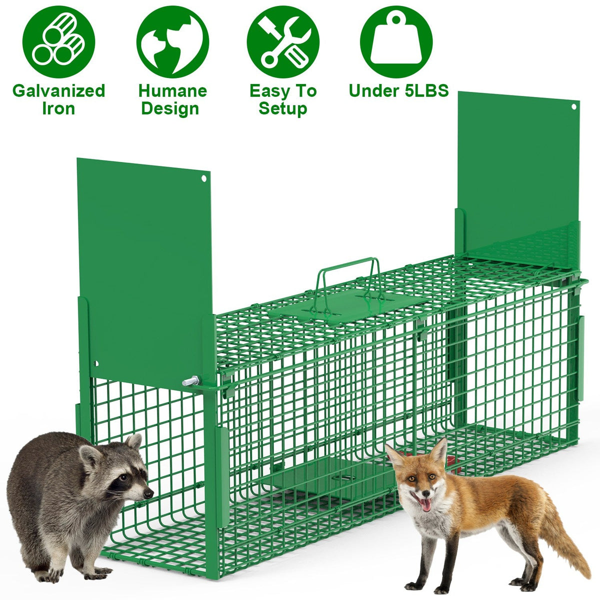 Humane Two-Door Live Animal Trap – 38"