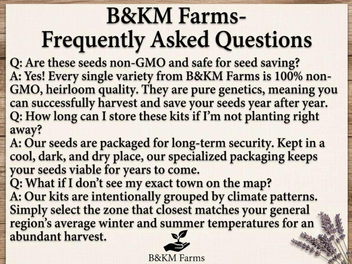 Heirloom Seed Vault – 50 Vegetable & Herb Varieties, 50,000 Seeds