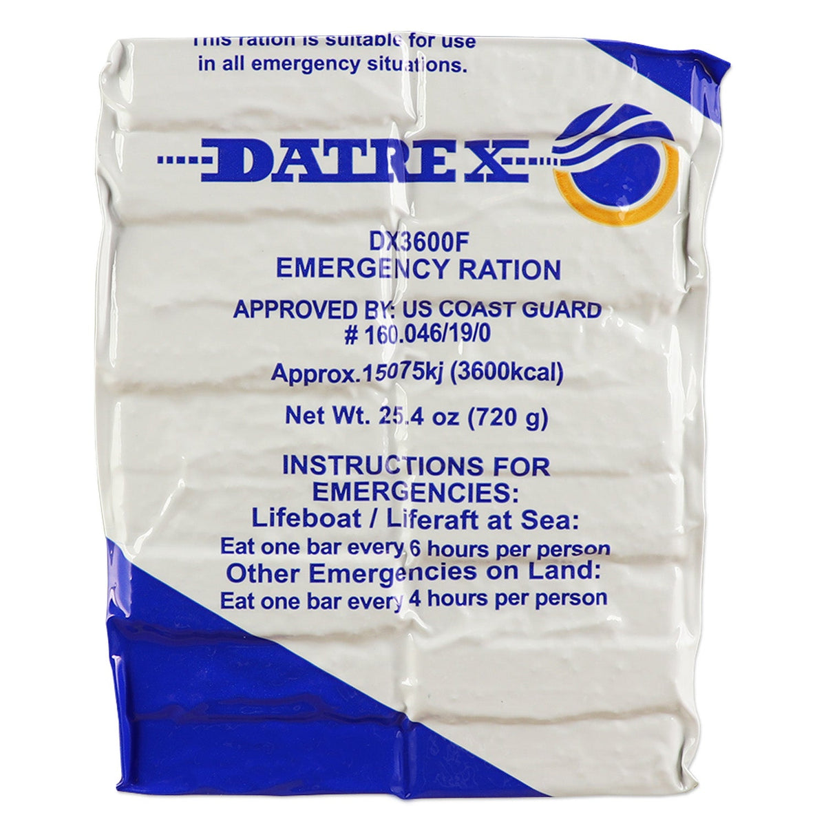 Datrex 3,600-Calorie Emergency Food Bar – USCG Approved