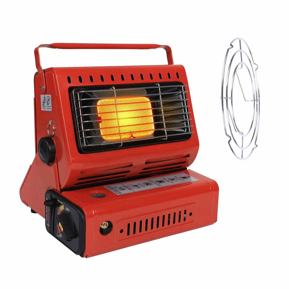 2-in-1 Portable Butane Outdoor Heater & Camp Stove