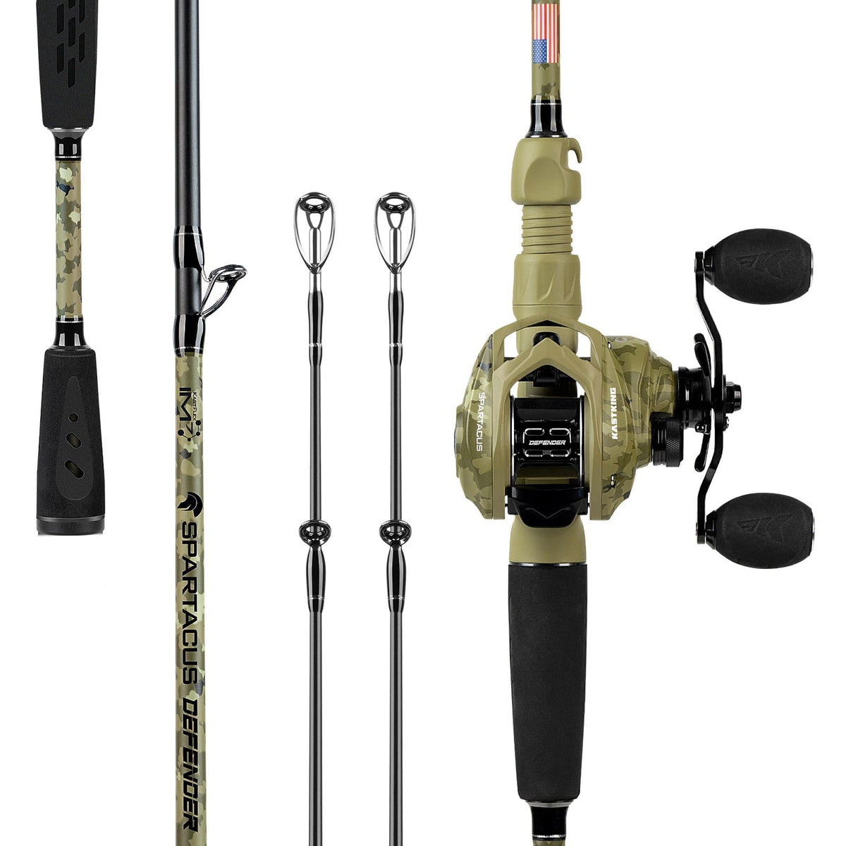 KastKing Spartacus Defender Twin-Tip Baitcaster Combo