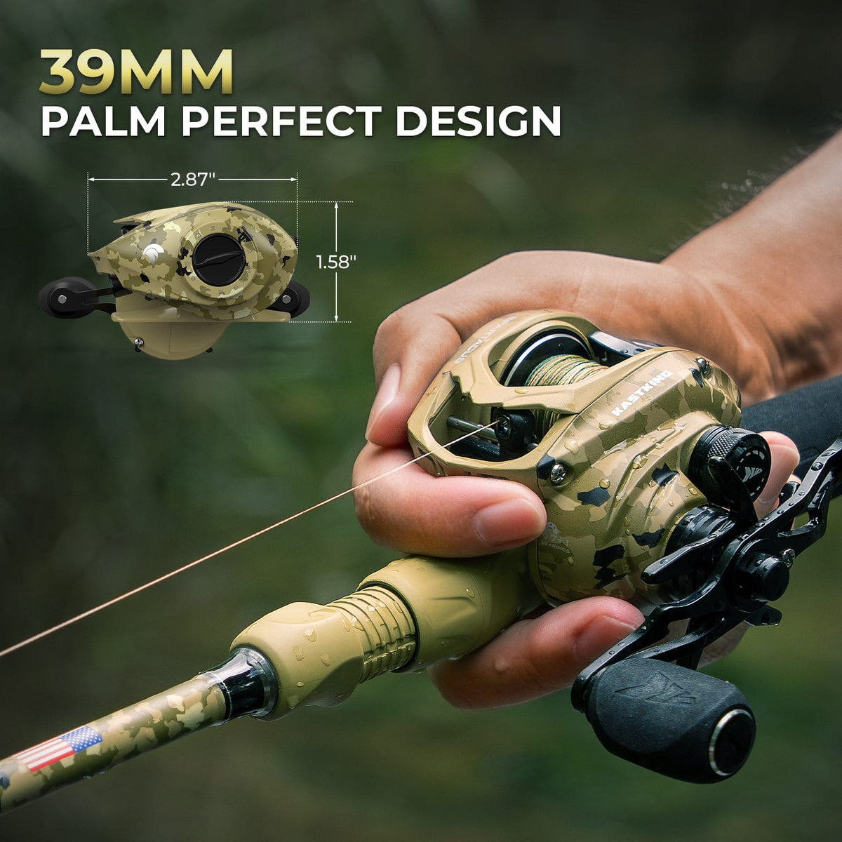 KastKing Spartacus Defender Twin-Tip Baitcaster Combo