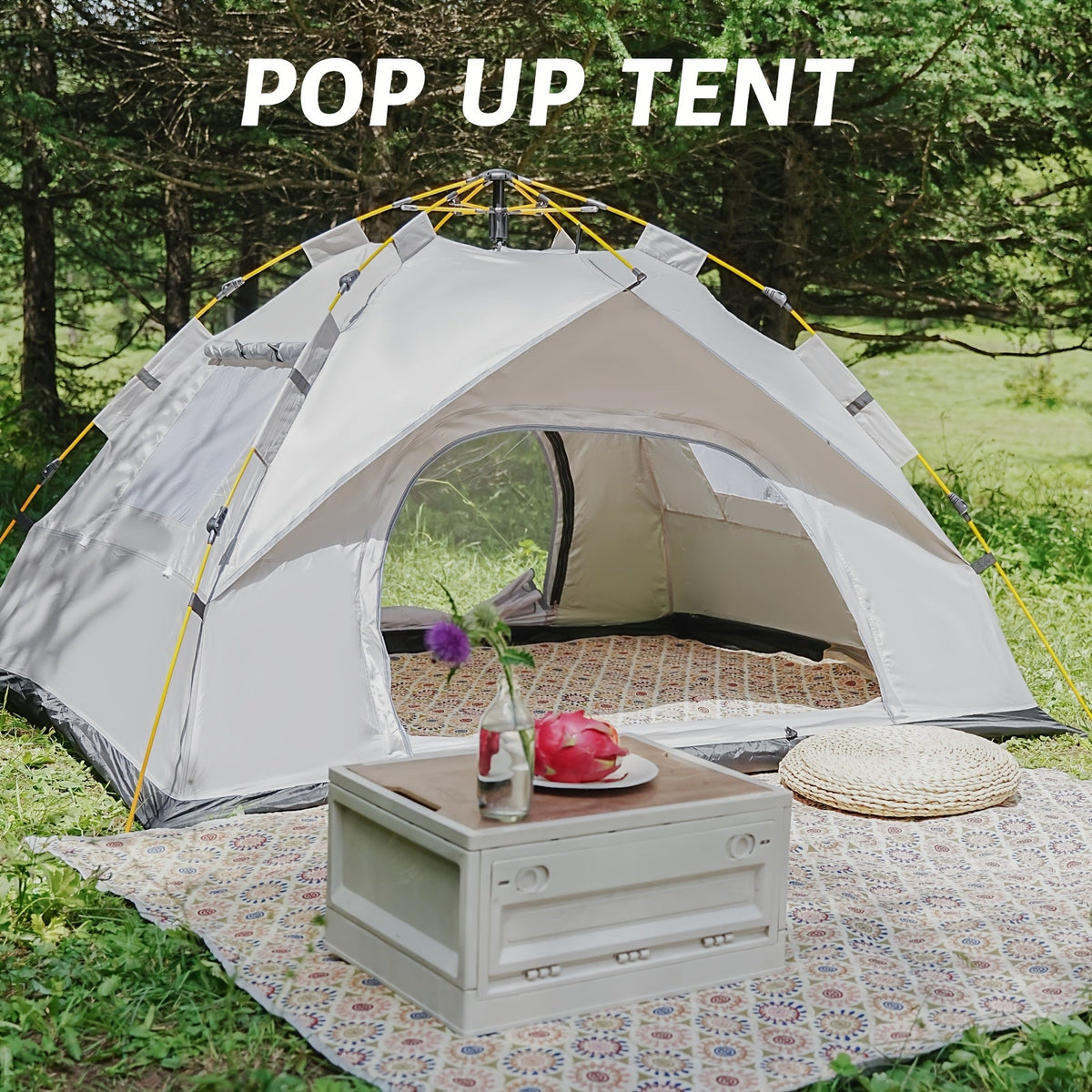Quick-Setup Pop-Up Camping Tent – 1–3 or 3–4 Person