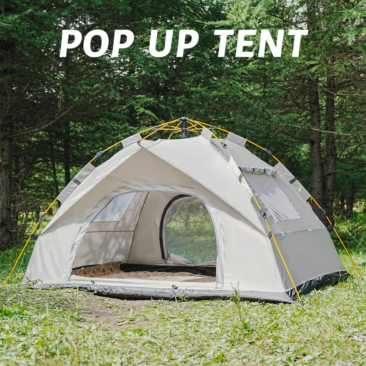 Quick-Setup Pop-Up Camping Tent – 1–3 or 3–4 Person