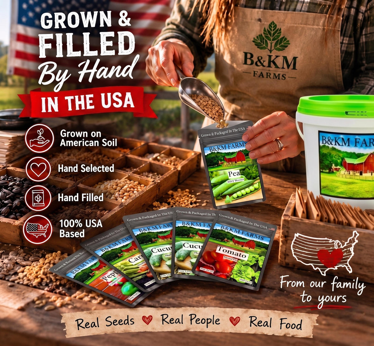 Heirloom Seed Vault – 50 Vegetable & Herb Varieties, 50,000 Seeds