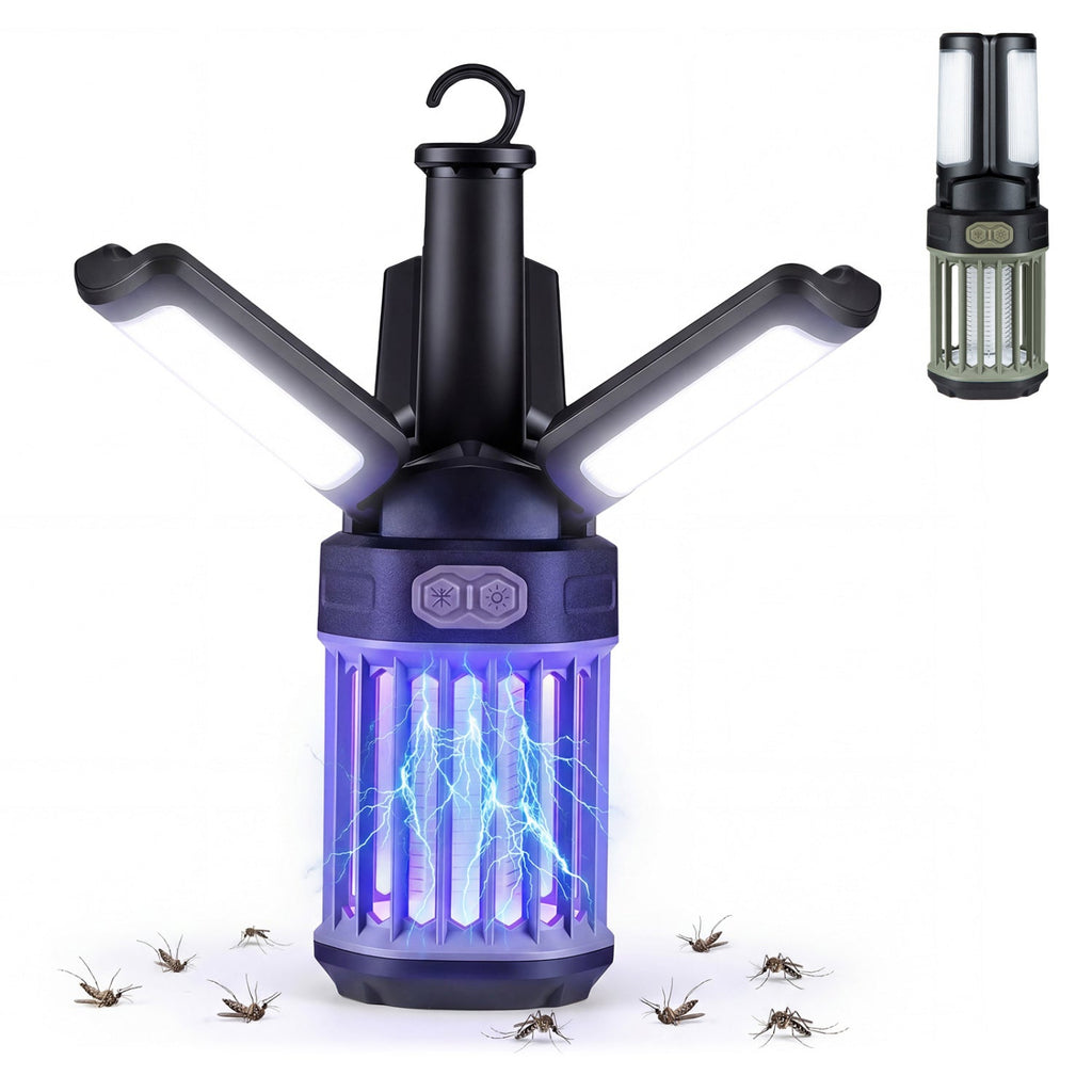 Rechargeable Bug Zapper Camping Lantern – 3 Modes, IPX6
