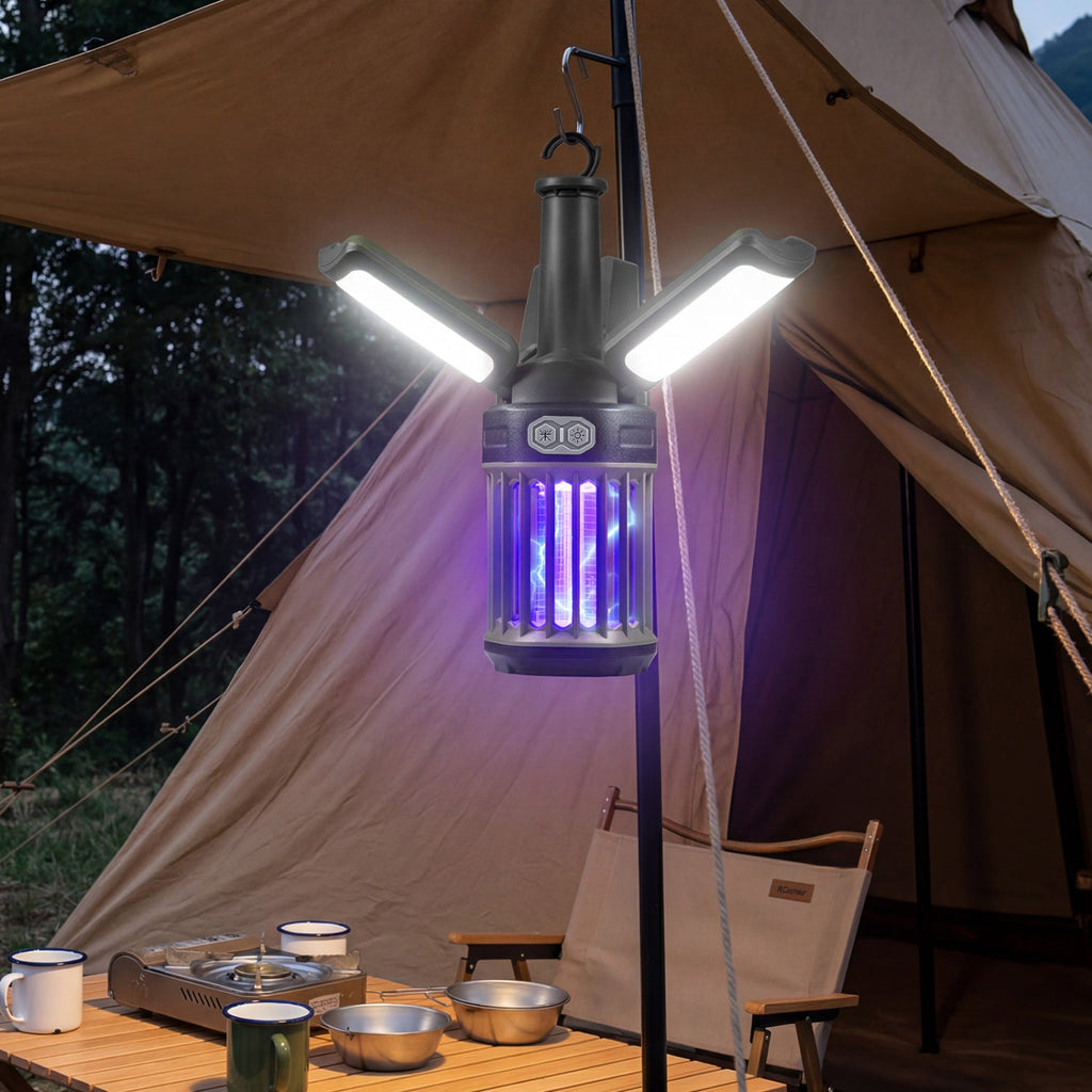 Rechargeable Bug Zapper Camping Lantern – 3 Modes, IPX6