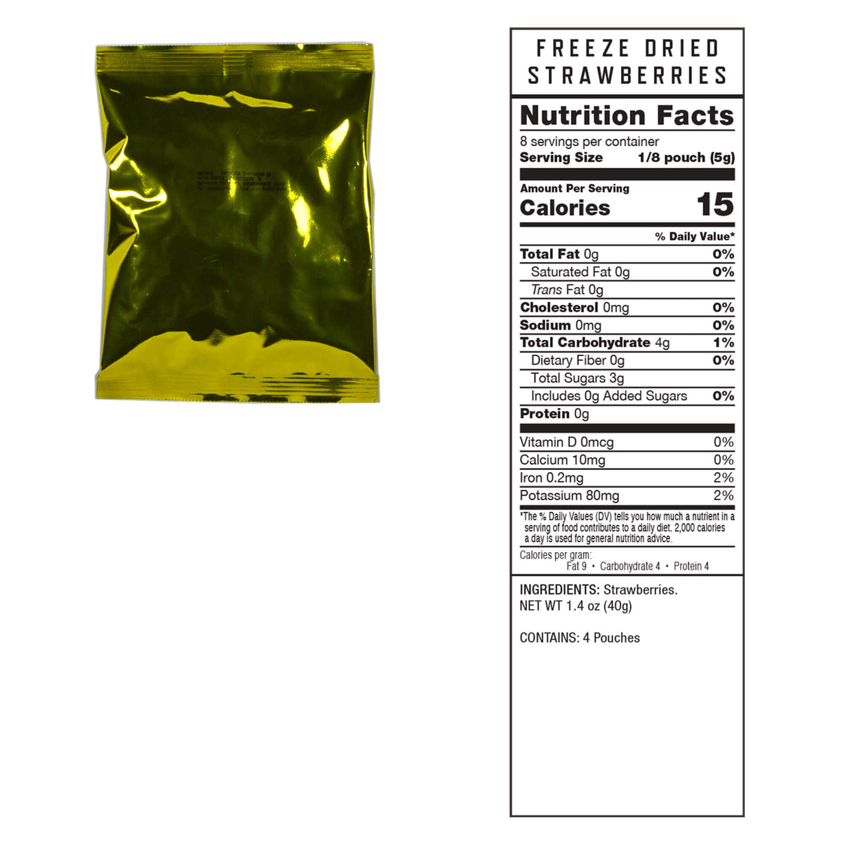 Freeze-Dried Fruit Bucket – 120 Servings