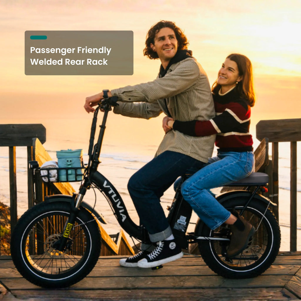 VTUVIA SF20H Folding Cargo E-Bike – 70-Mile Range, Fat Tires