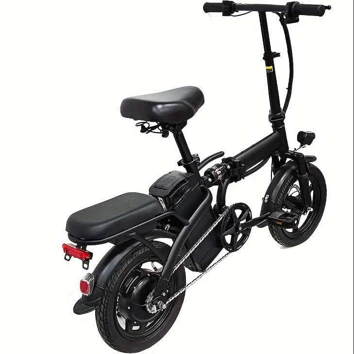 14" Compact Folding E-Bike – 19 MPH, 28-Mile Range