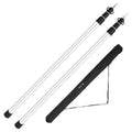 Telescoping Aluminum Tarp Poles (2-Pack) – Adjustable 3–7.5 ft