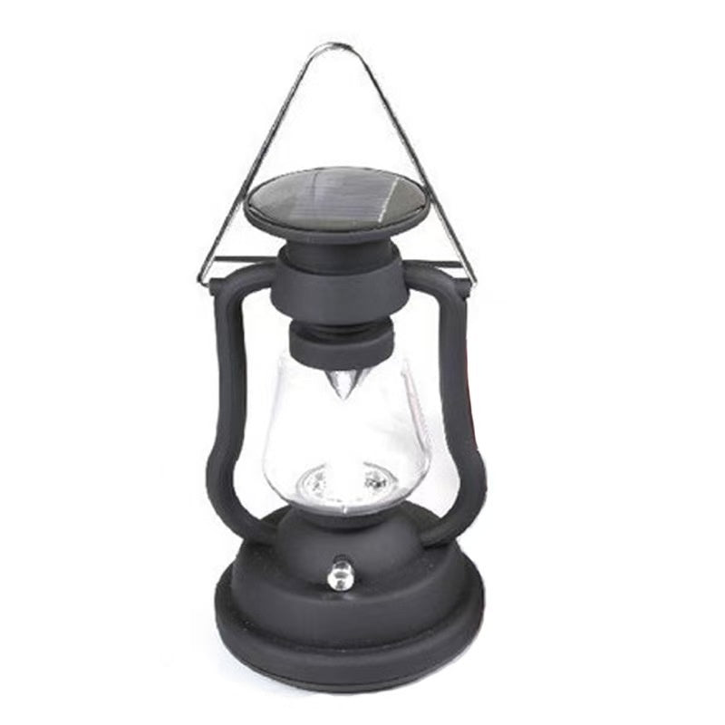 Vintage Hand-Crank Solar Camping Lantern