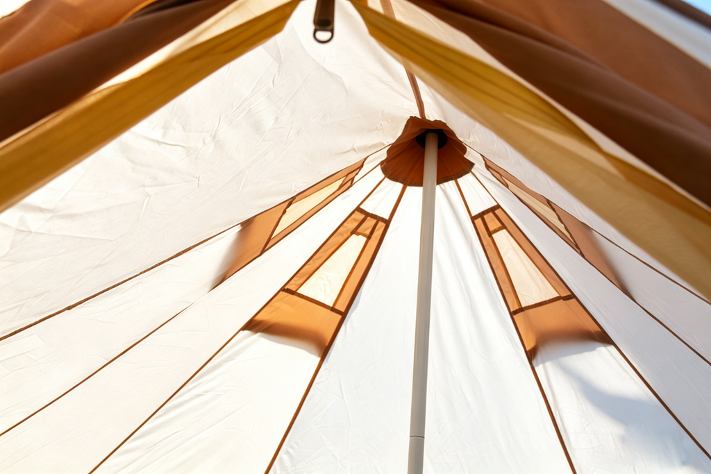 4–8 Person Oxford Bell Tent with Stove Jack – Beige or Green