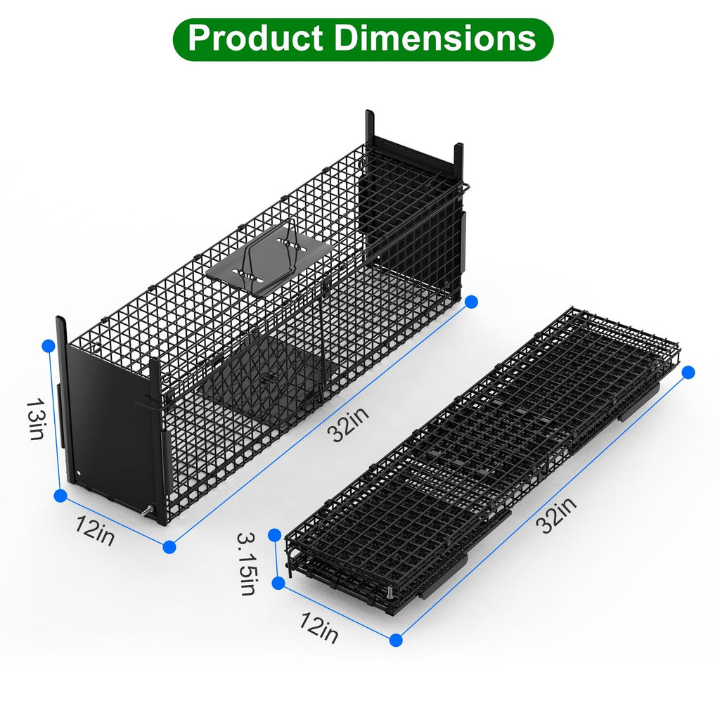 Humane Live Animal Trap – 40" (Raccoon & Opossum)