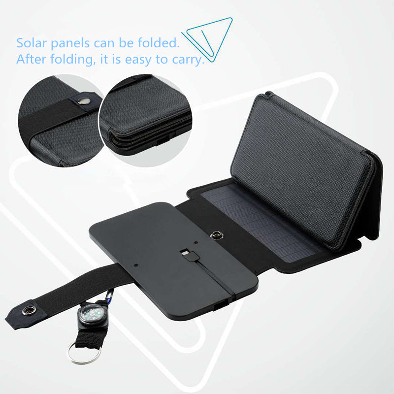 Folding Solar Panel Phone Charger – 4, 5 or 6 Panel