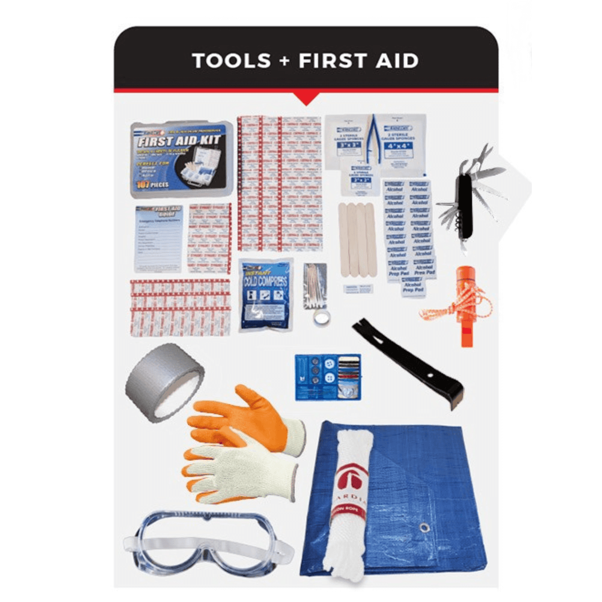 5-Person 72-Hour Emergency Survival Bucket Kit