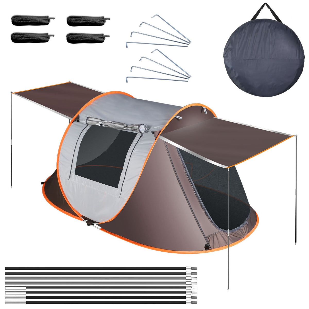 Instant Pop-Up Camping Tent – 3–4 or 5–8 Person, Waterproof