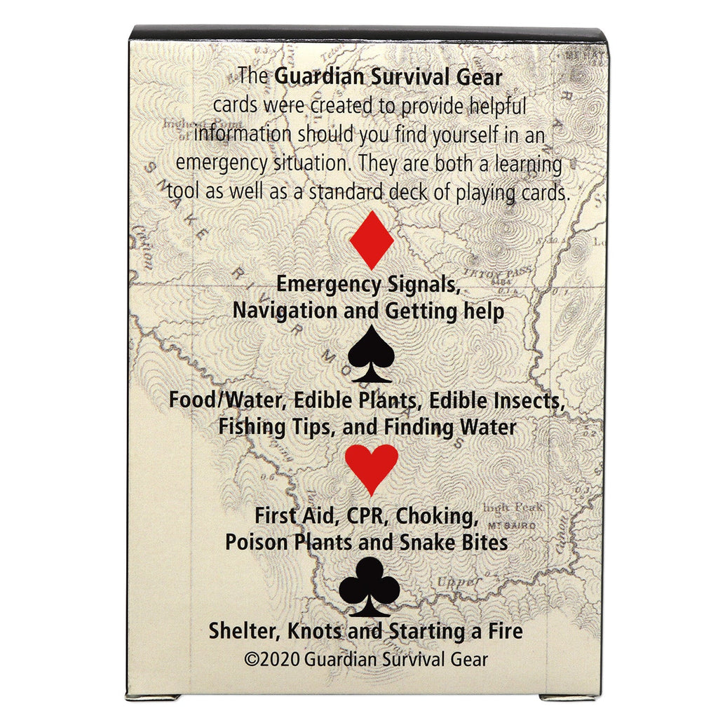 Survival Skills Playing Cards