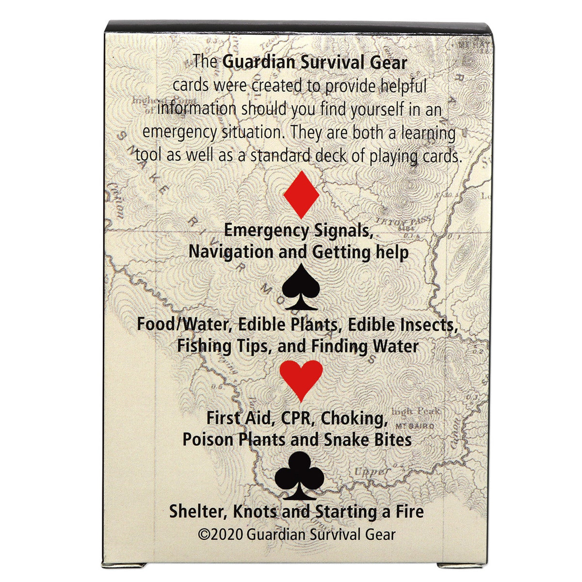 Survival Skills Playing Cards