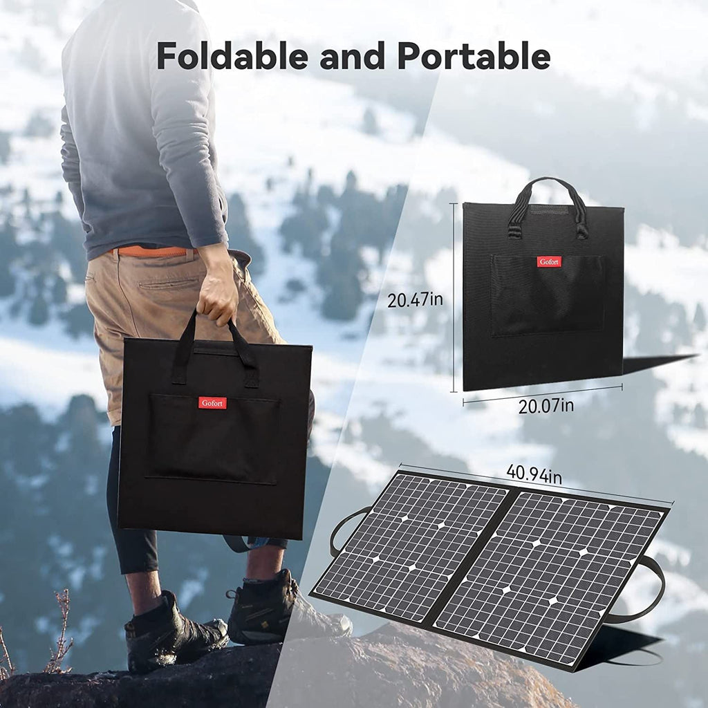 GOFORT 330W Solar Generator – 299Wh Power Station + 100W Solar Panel