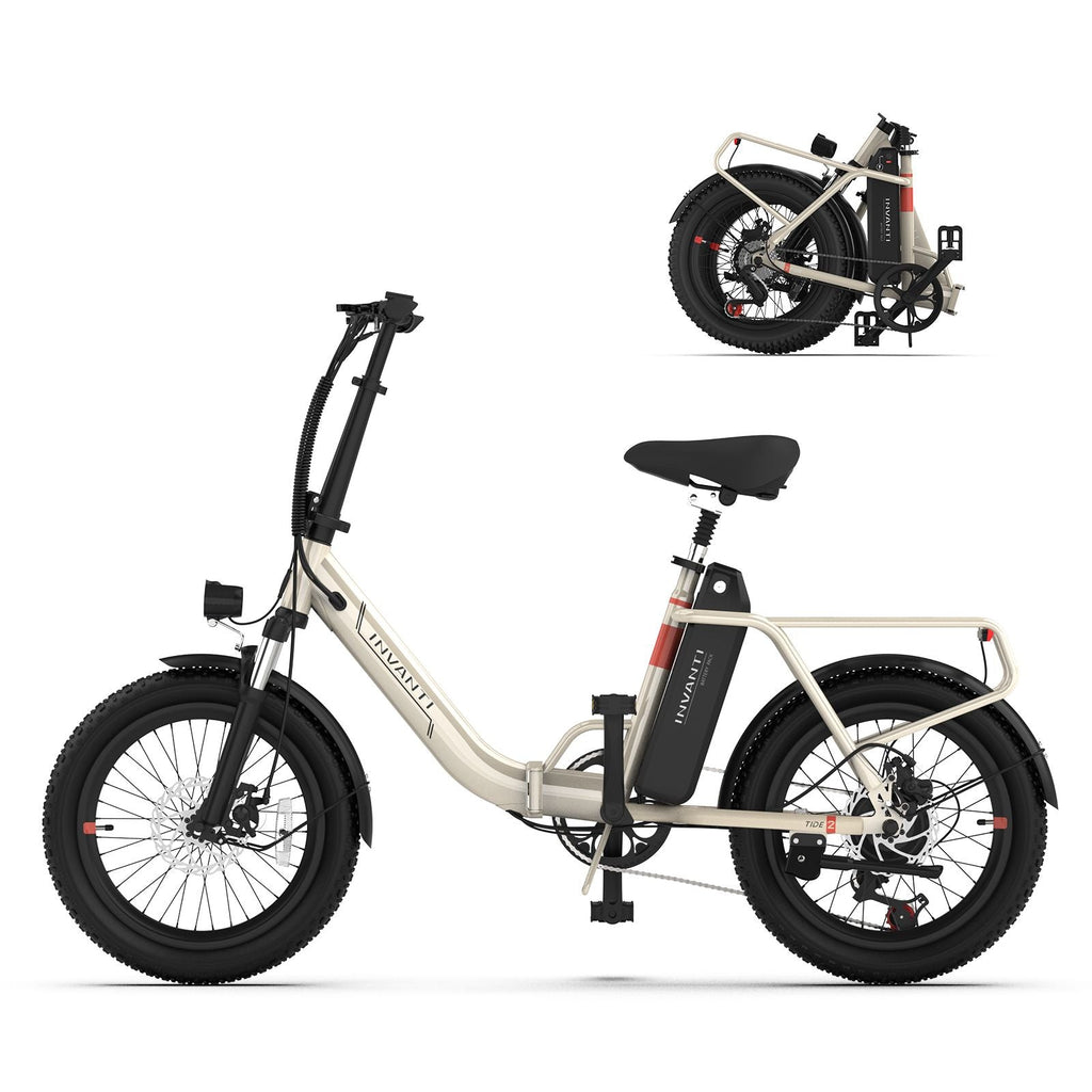 INVANTI EB11 500W Folding E-Bike – Shimano 7-Speed