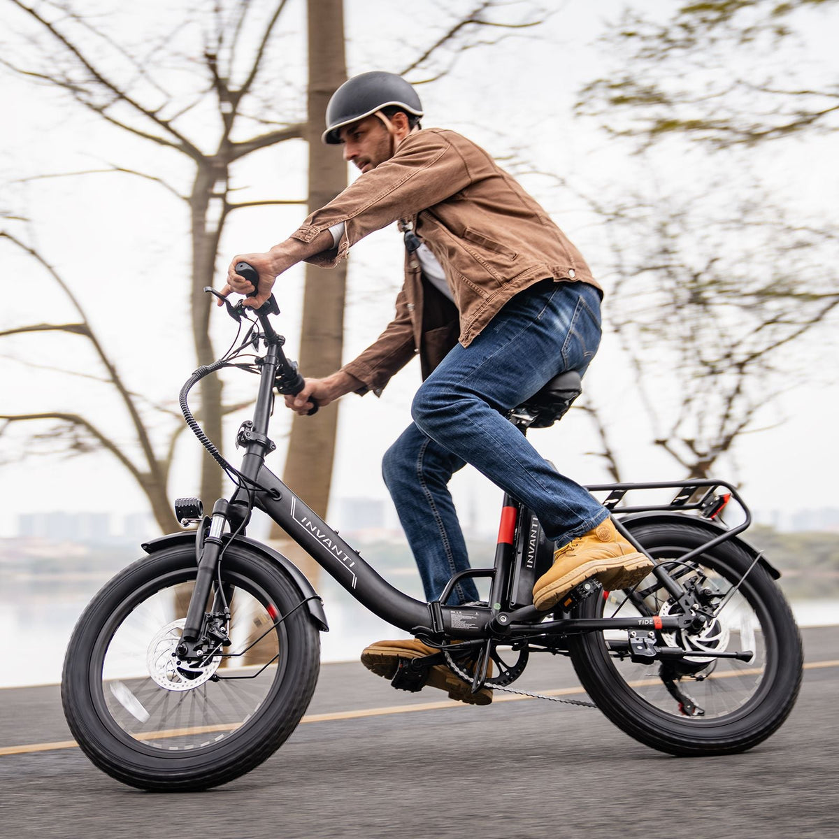 INVANTI EB11 500W Folding E-Bike – Shimano 7-Speed