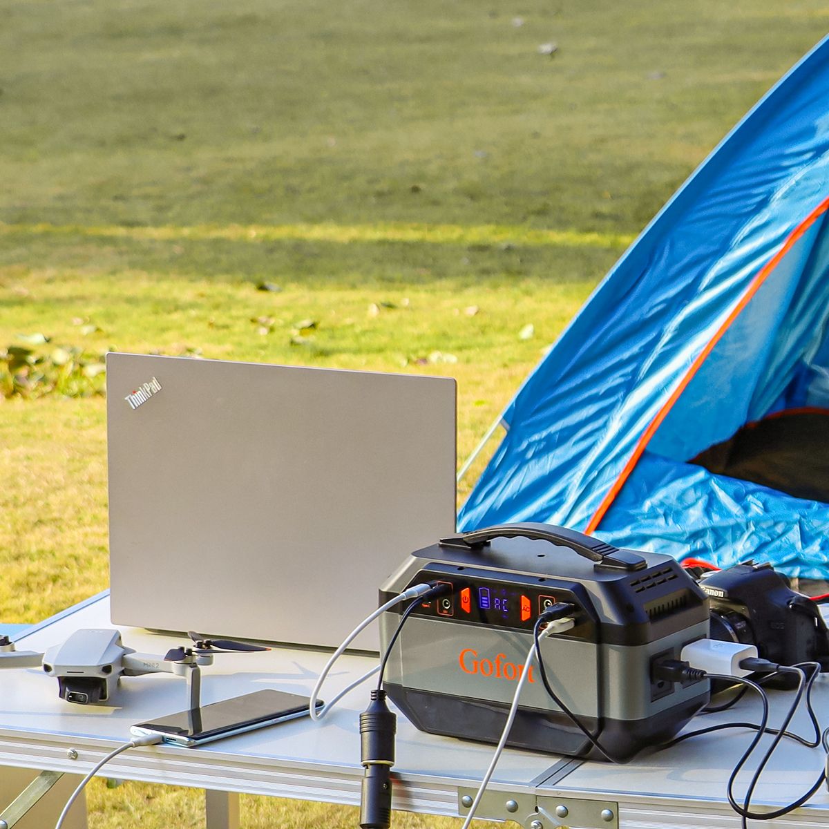 GOFORT 330W Solar Generator – 299Wh Power Station + 100W Solar Panel