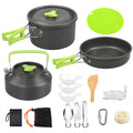 16-Piece Camp Cookware Set with Kettle, Bowls & Utensils