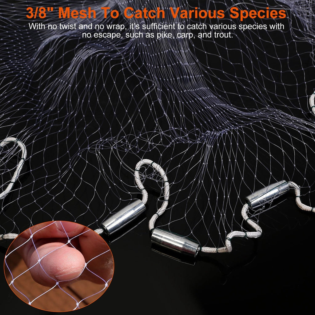 8 ft Bait Cast Net with Weighted Chain