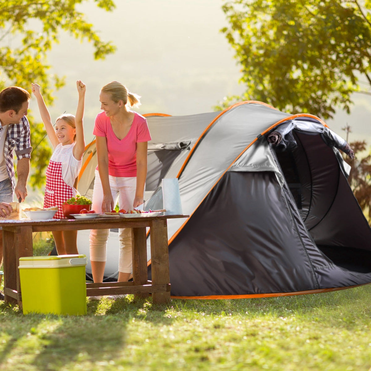 Instant Pop-Up Camping Tent – 3–4 or 5–8 Person, Waterproof