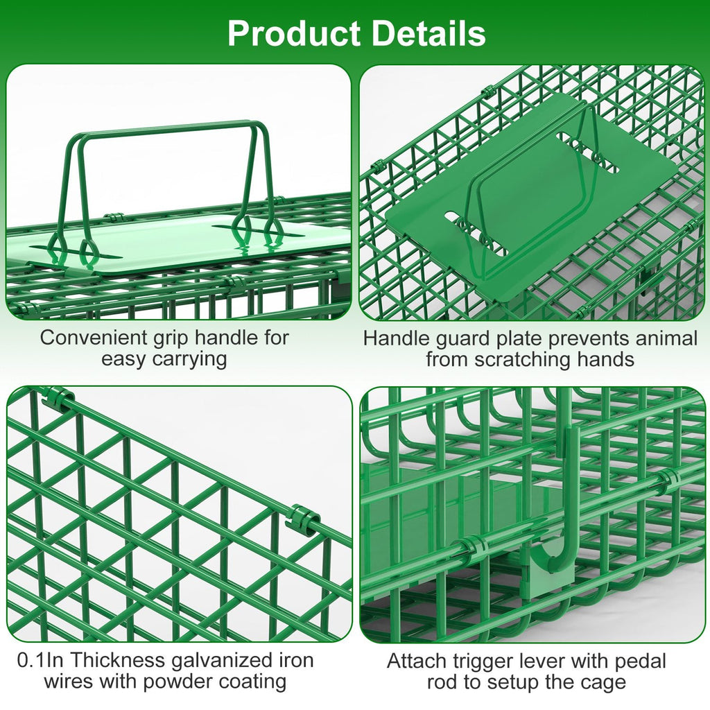 Humane Two-Door Live Animal Trap – 38"