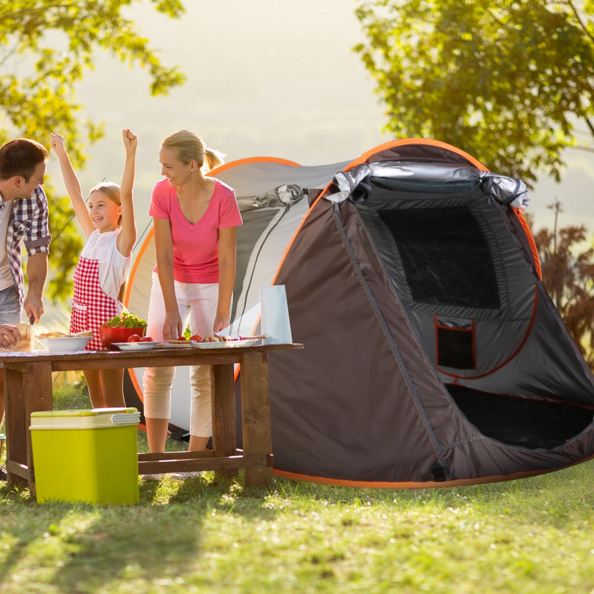 Instant Pop-Up Camping Tent – 3–4 or 5–8 Person, Waterproof