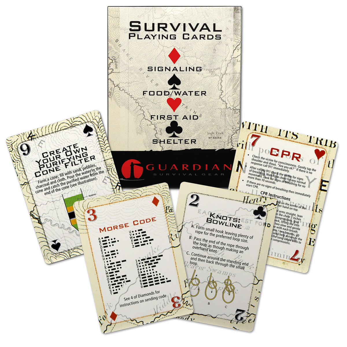 Survival Skills Playing Cards